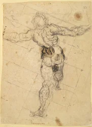 Studio di un Nudo Maschile di Schiena